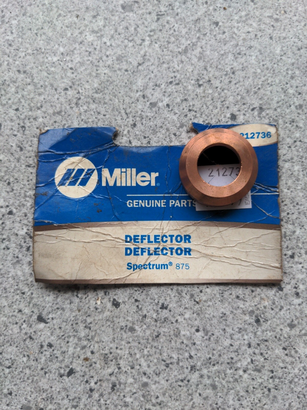 Miller Electric Welder 212736 Deflector for ICE 60/80 Plasma Torches Genuine