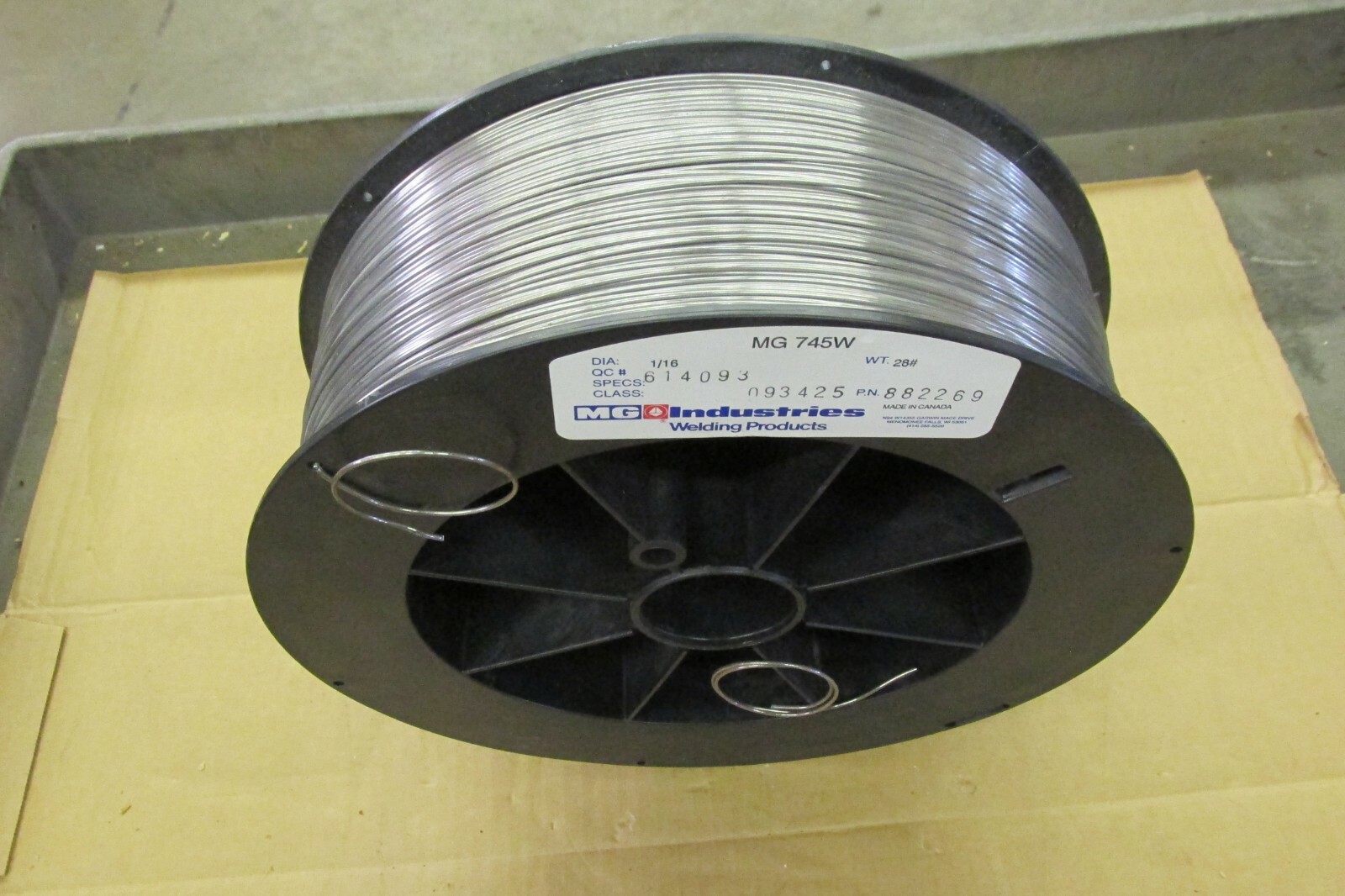 MG Industries MG 745W Stainless Steel Welding Wire 1/16″ 28 LBS 614093