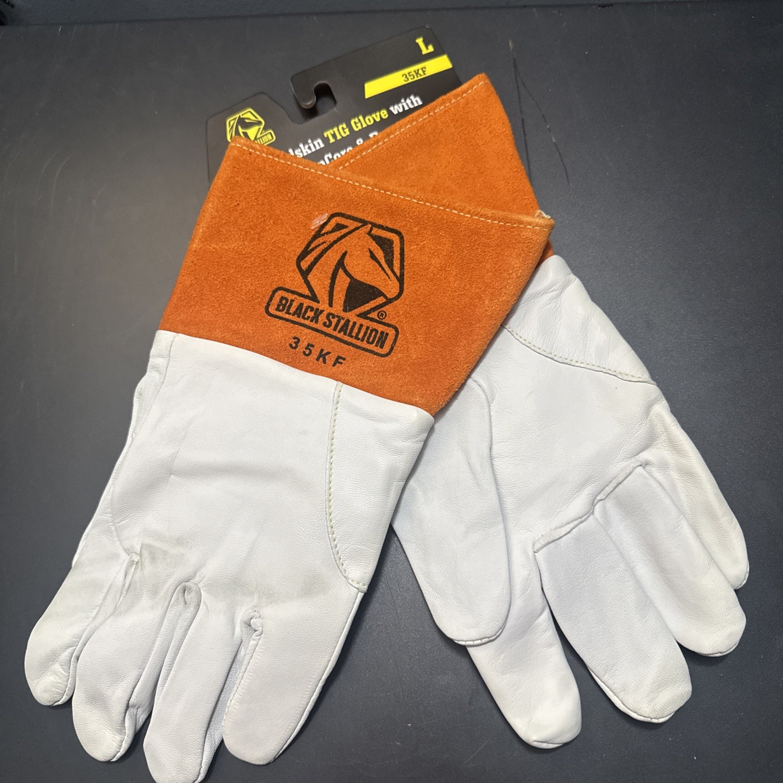 Black Stallion 35KFM – Pearl White Kidskin TIG Glove
