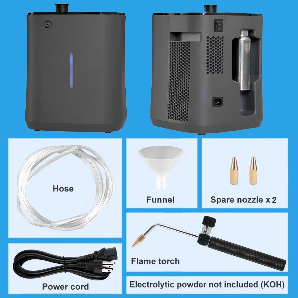 Digital Acrylic Flame Polisher 96L/H Oxy-Hydrogen Water Welder Touch Screen 110V