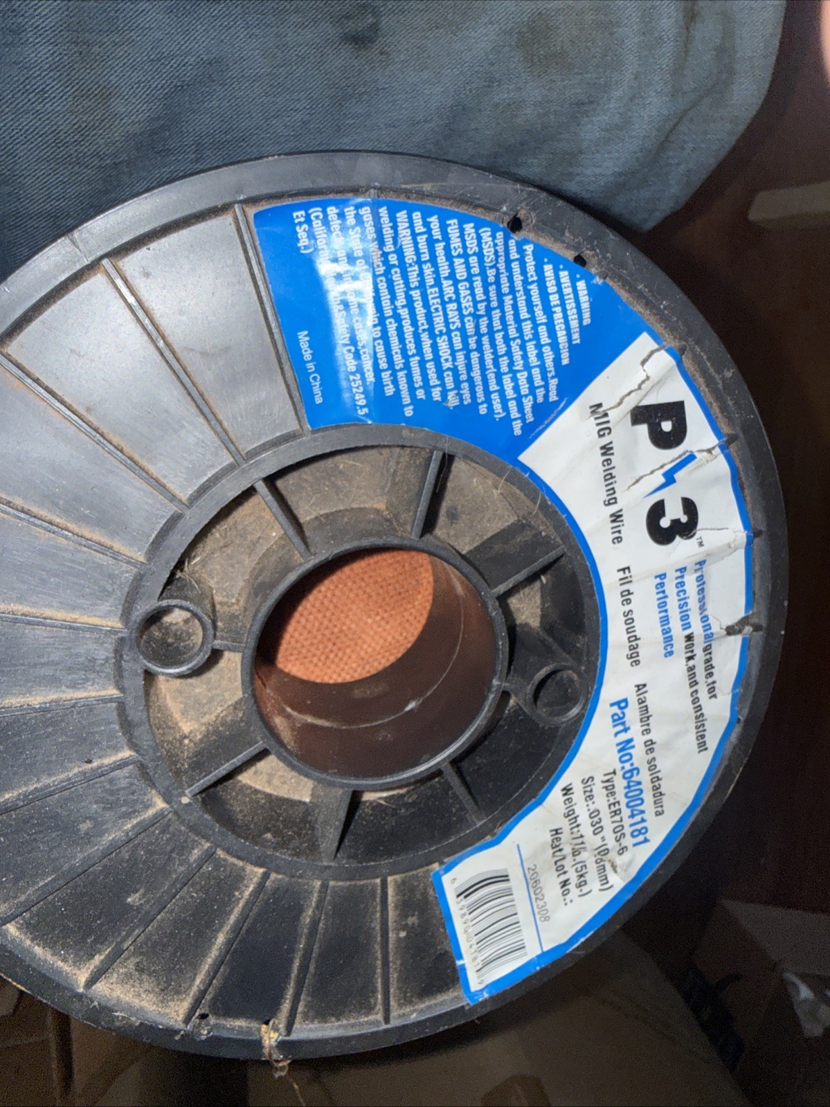 P3 MIG Welding Wire ER70S-6 11 LBS 0.030″ Professional Grade 64004181