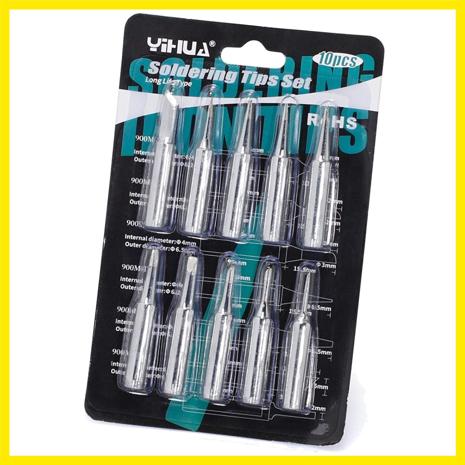 Soldering Iron Tips Set 10PCS Long-Life Type Fit for SGS Certified Lead-Free …