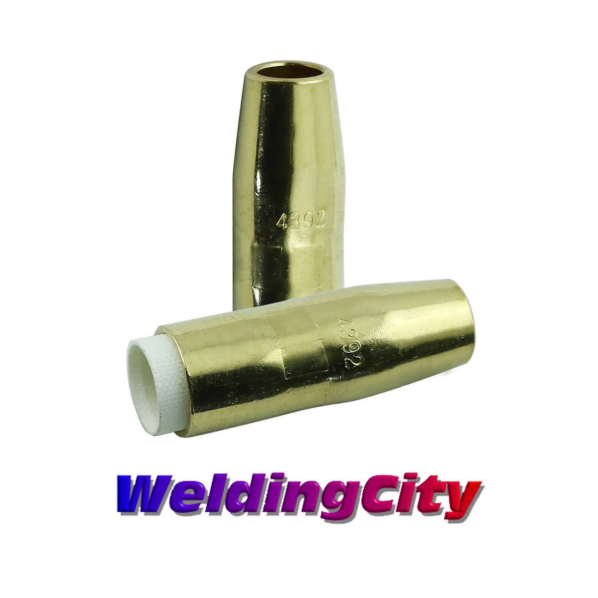 WeldingCity® 2-pk Gas Nozzle 4392 (1/2″) for Bernard MIG Welding Gun | US Seller