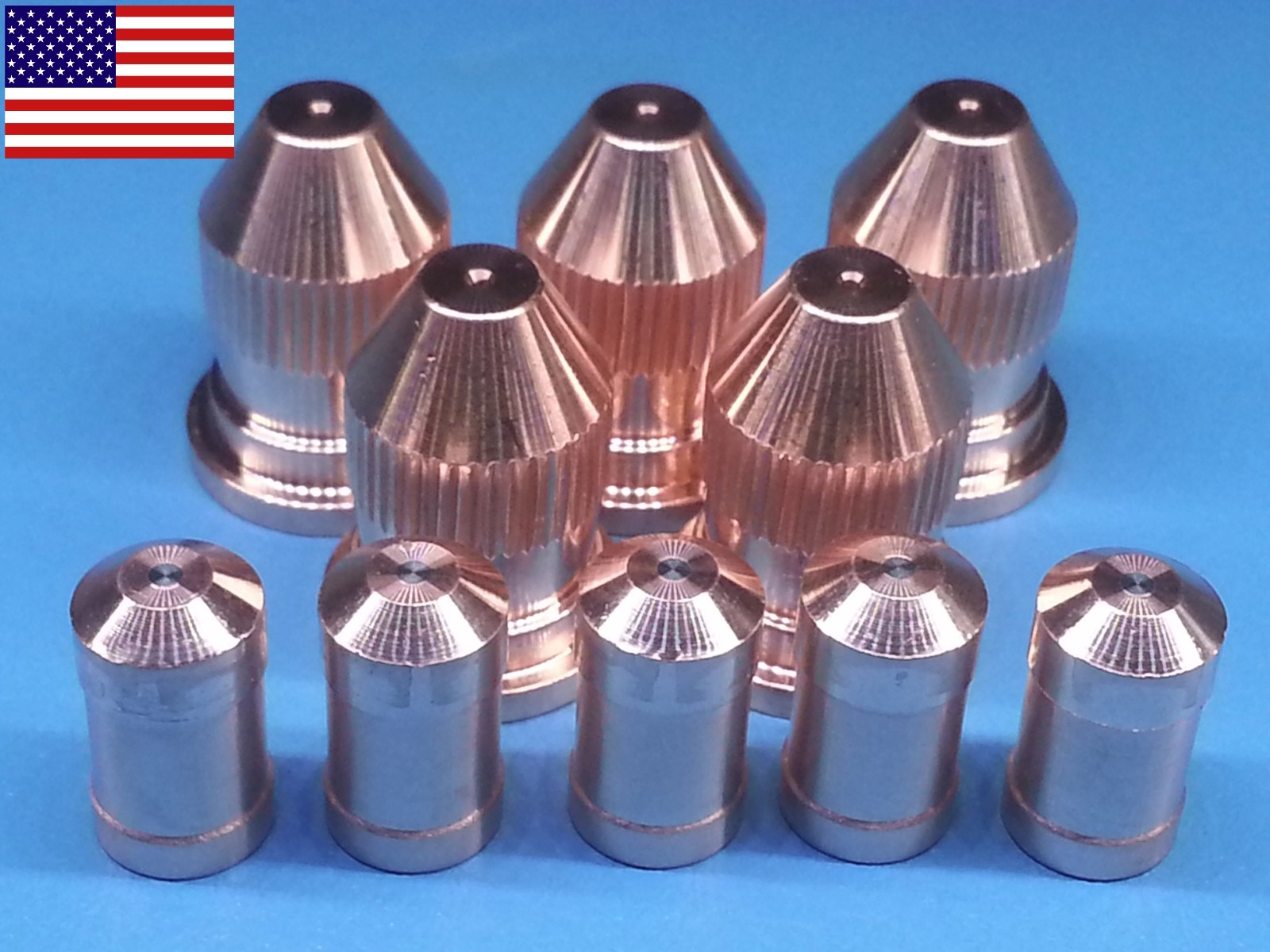 10pc x 21150 Electrode + 21330 Nozzle 50A – ESAB® PT-20 Plasma Cutter *US SHIP*