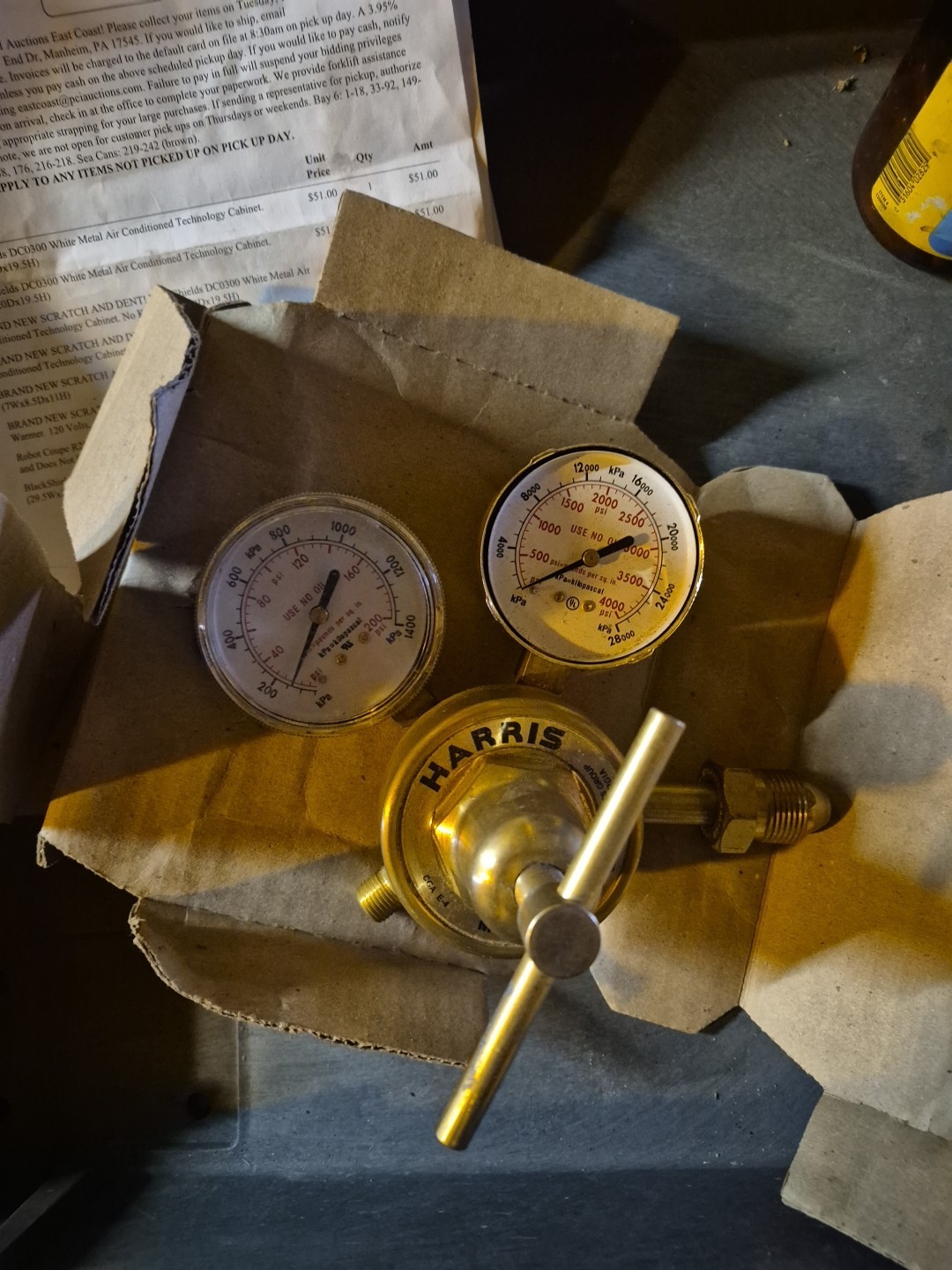 Harris Products Group Model 425-125 Single-Stage industrial Gas Regulator