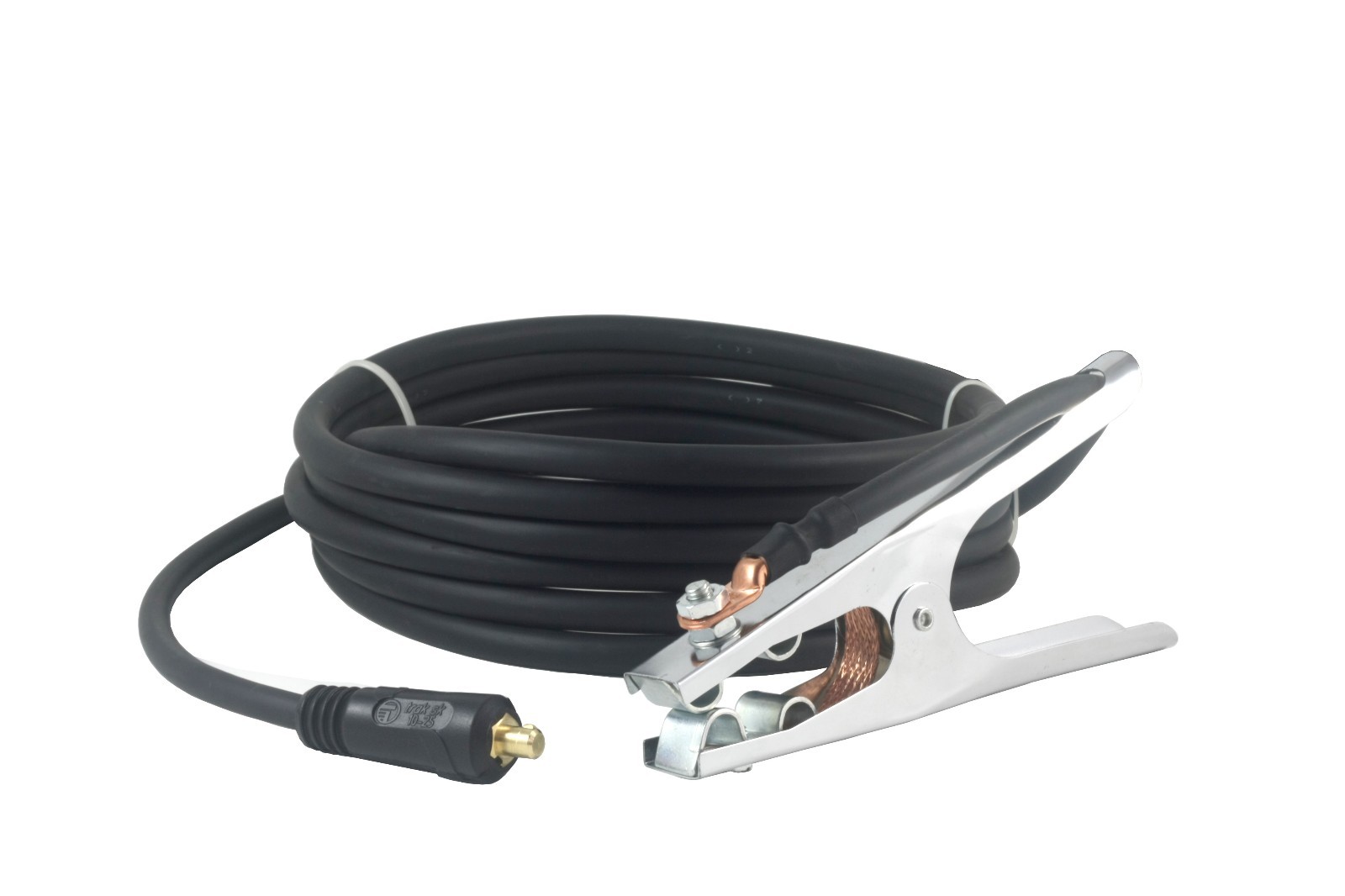 150 Amp Ground Clamp Welding Lead Dinse 10-25 Connector #4 AWG cable (15 FEET)