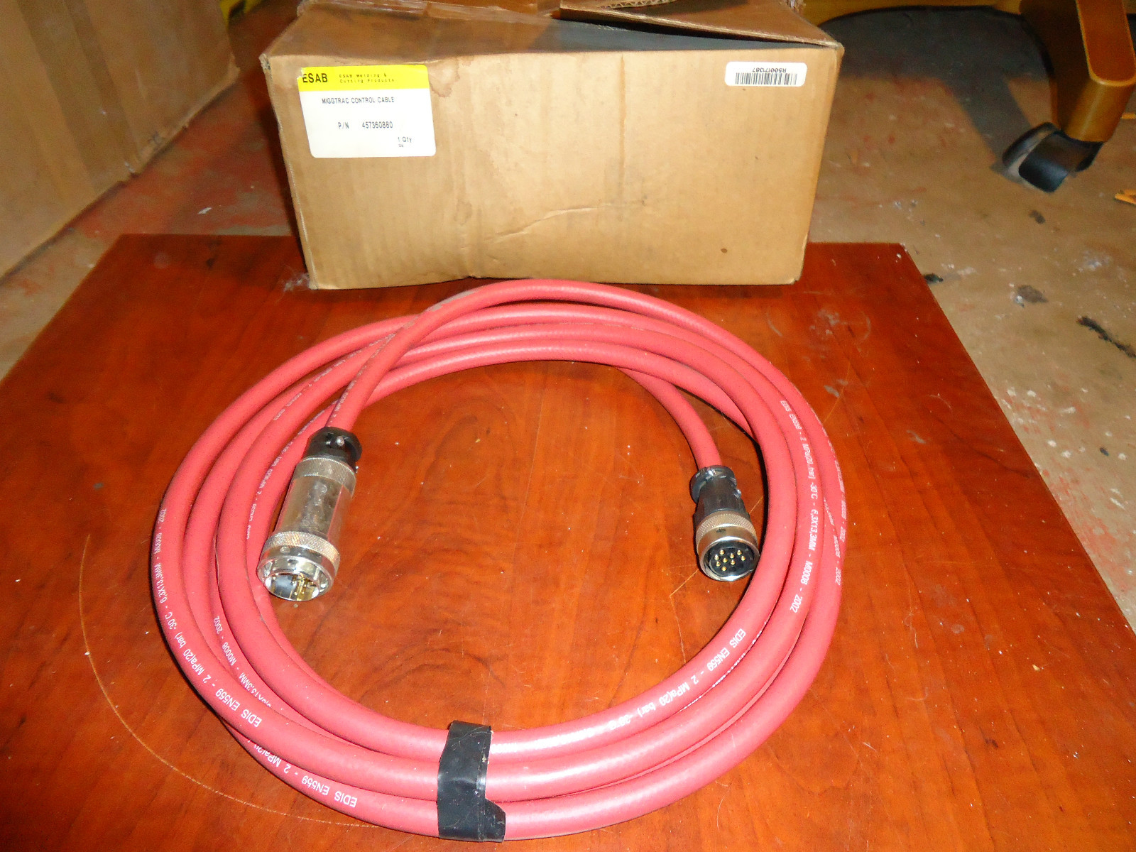 ESAB MIGGTRACK CONTROL CABLE 16.5FT PART #457360880 NEW IN ESAB BOX