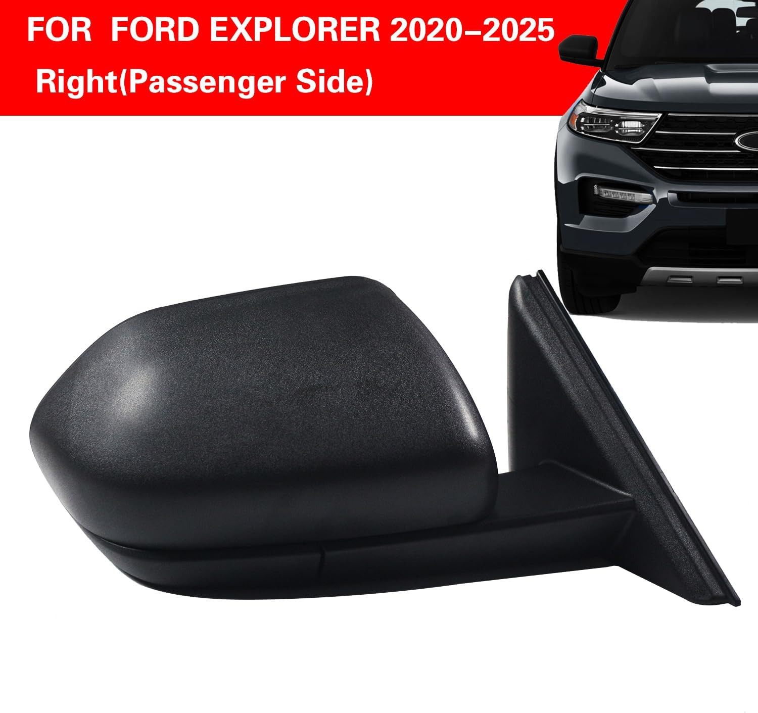 Right Passenger Side View Mirror Replacement for 2020-2025 Ford Explorer with Ma