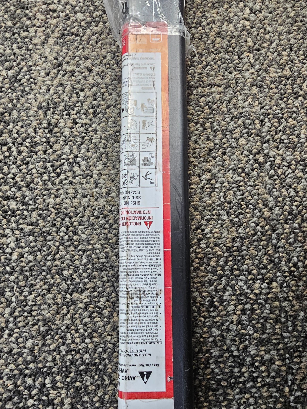 Lincoln ED034447 1/8 in x 36 in ER316/316L Stainless Stick Electrodes -10lb Tube