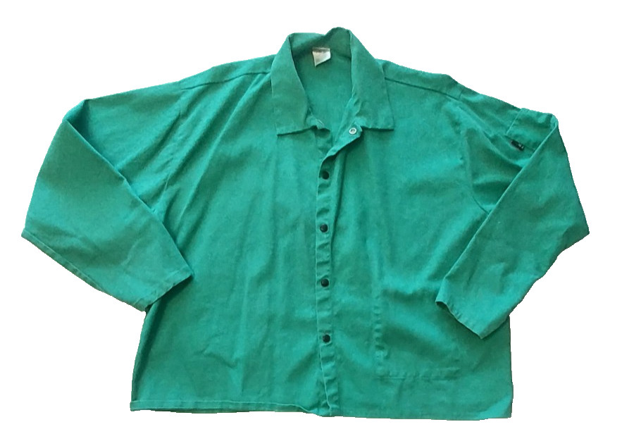 Black Stallion Welding Jacket Mens FR Fire Resistant Green SIZE 3XLARGE