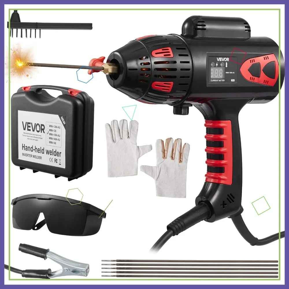 130A Portable ARC Welder – Handheld IGBT Power with Digital Precision
