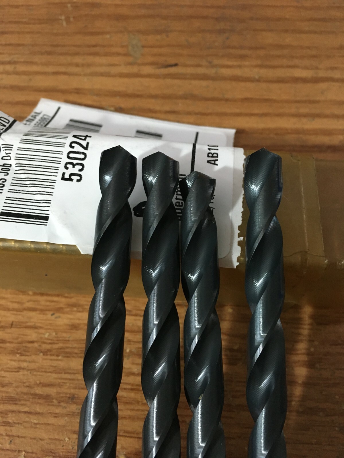 (4) 23/64″ HSS 118° Black Oxide Finish FMT® Jobber Drill Bit