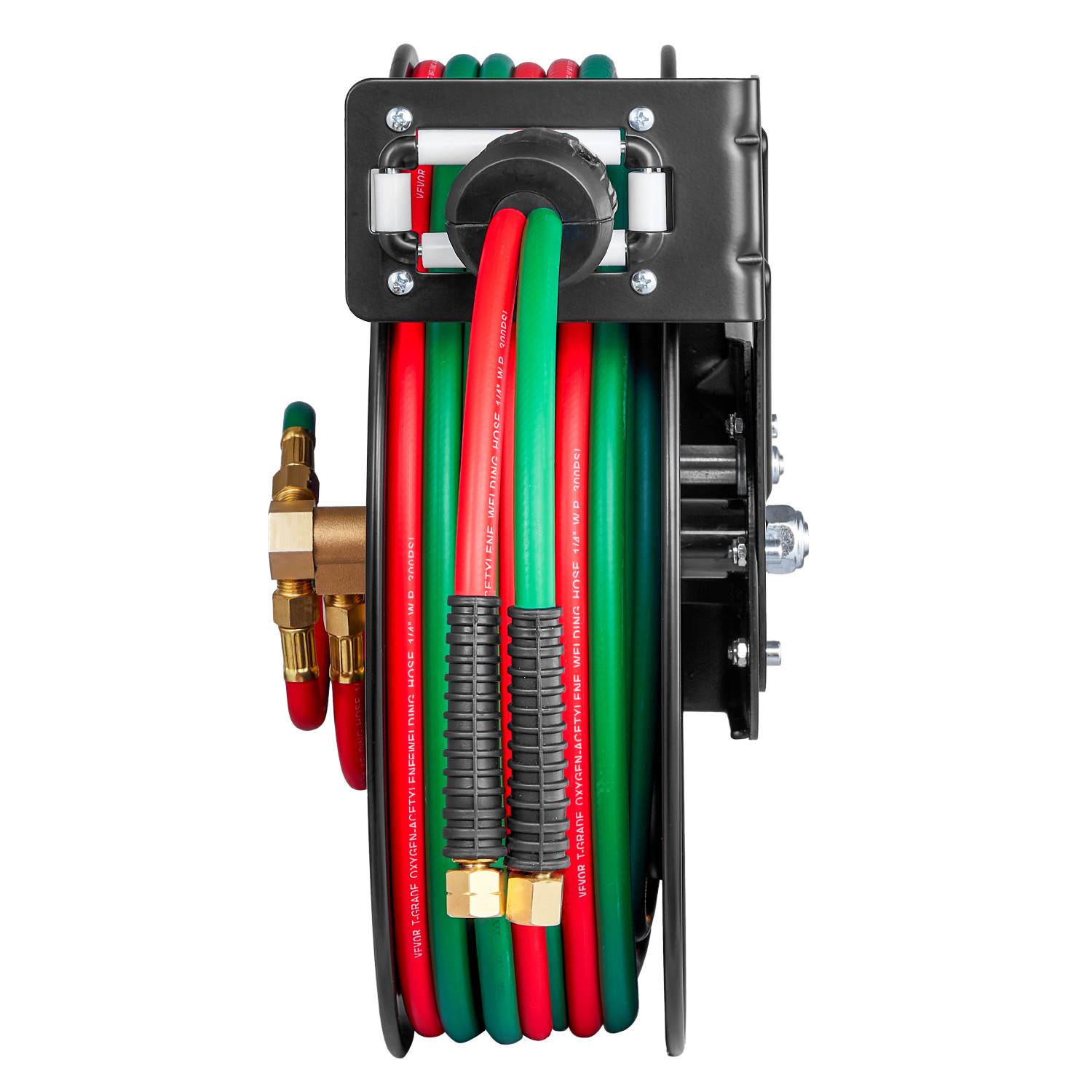 Retractable Welding Hose Reel 1/4 in x 50FT Oxygen Acetylene Rubber Hose T Grade
