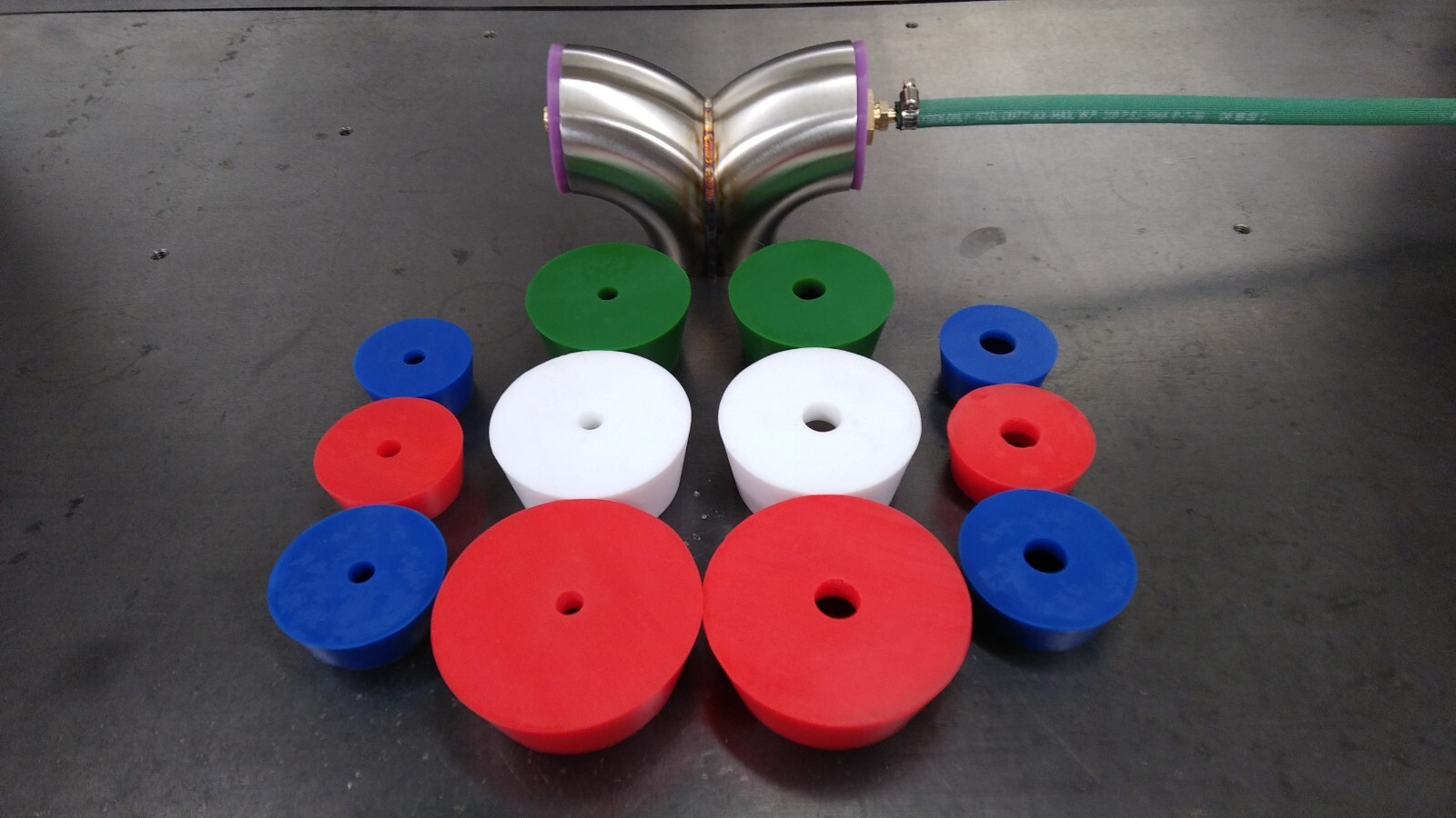 Silicone Purge Plug Kit with Diffusers 1-7/8 to 4 inch for Tig Welding Stainless