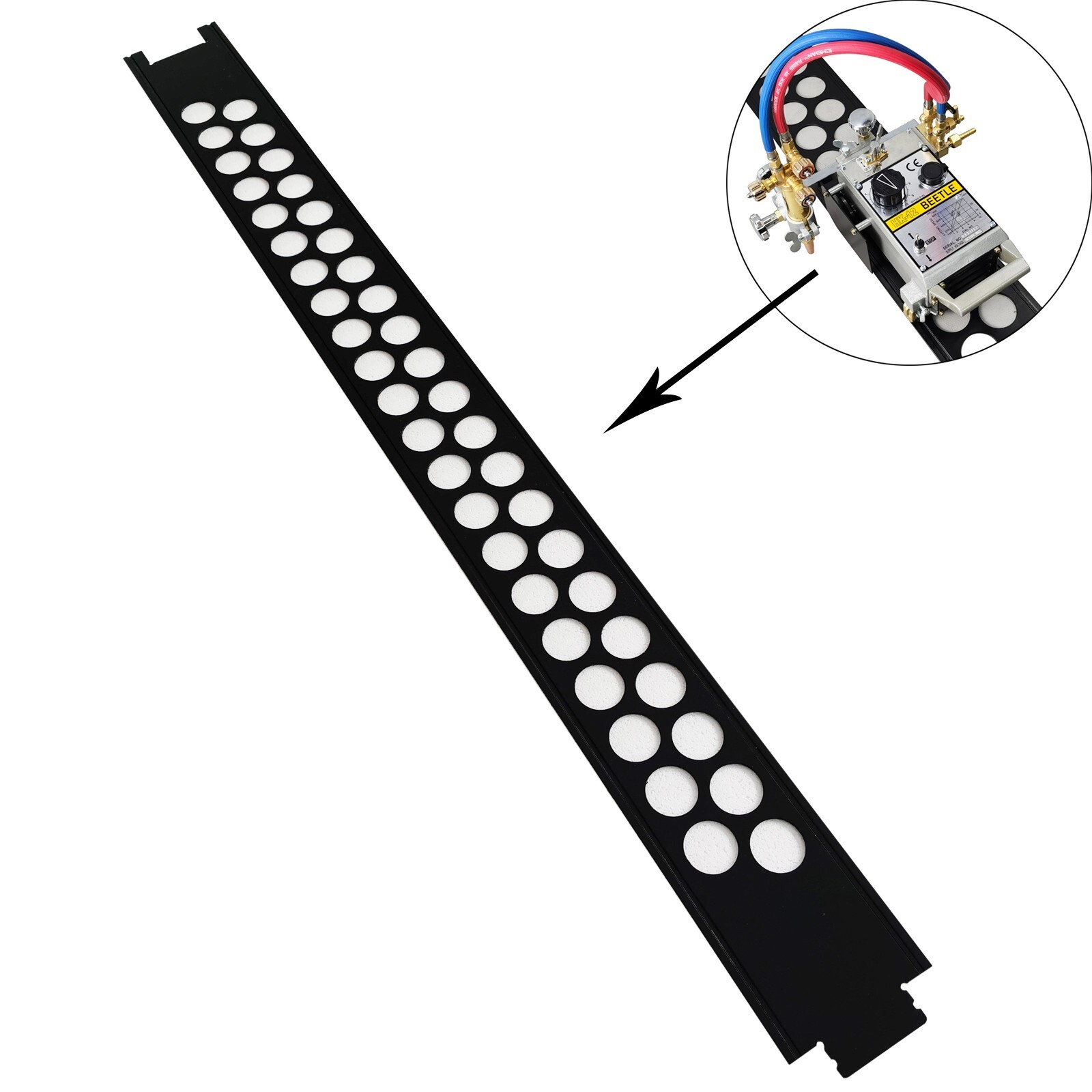 HK-12 Gas Cutting Machine Special Reticular Structure Track Guide Rail 5.9ft
