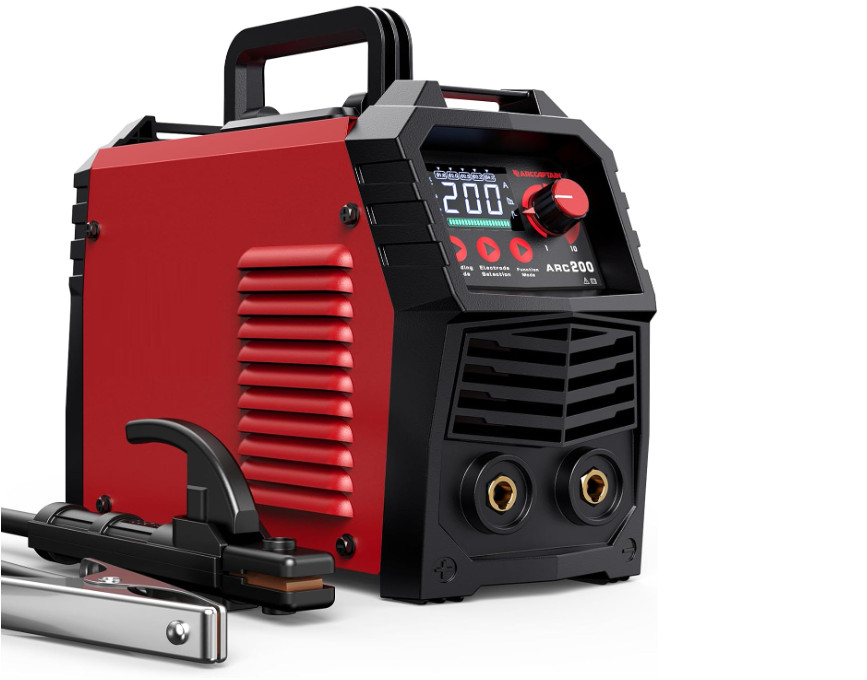 Soldadora ARC/Lift TIG 200A LED 110V/220V Portátil con Control IGBT.