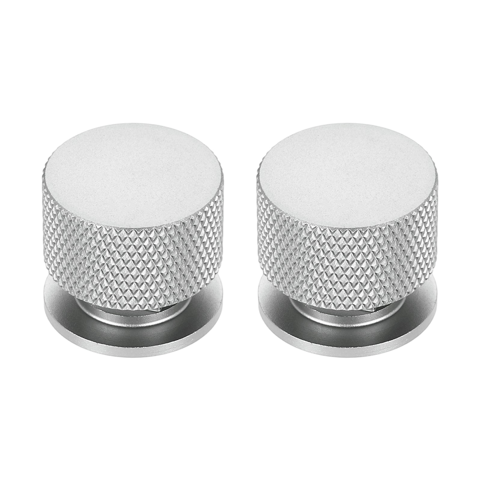 2Pcs Pipeliner Welding Hood Helmet Fasteners w Anti-Slip Rubber Cushion Silver