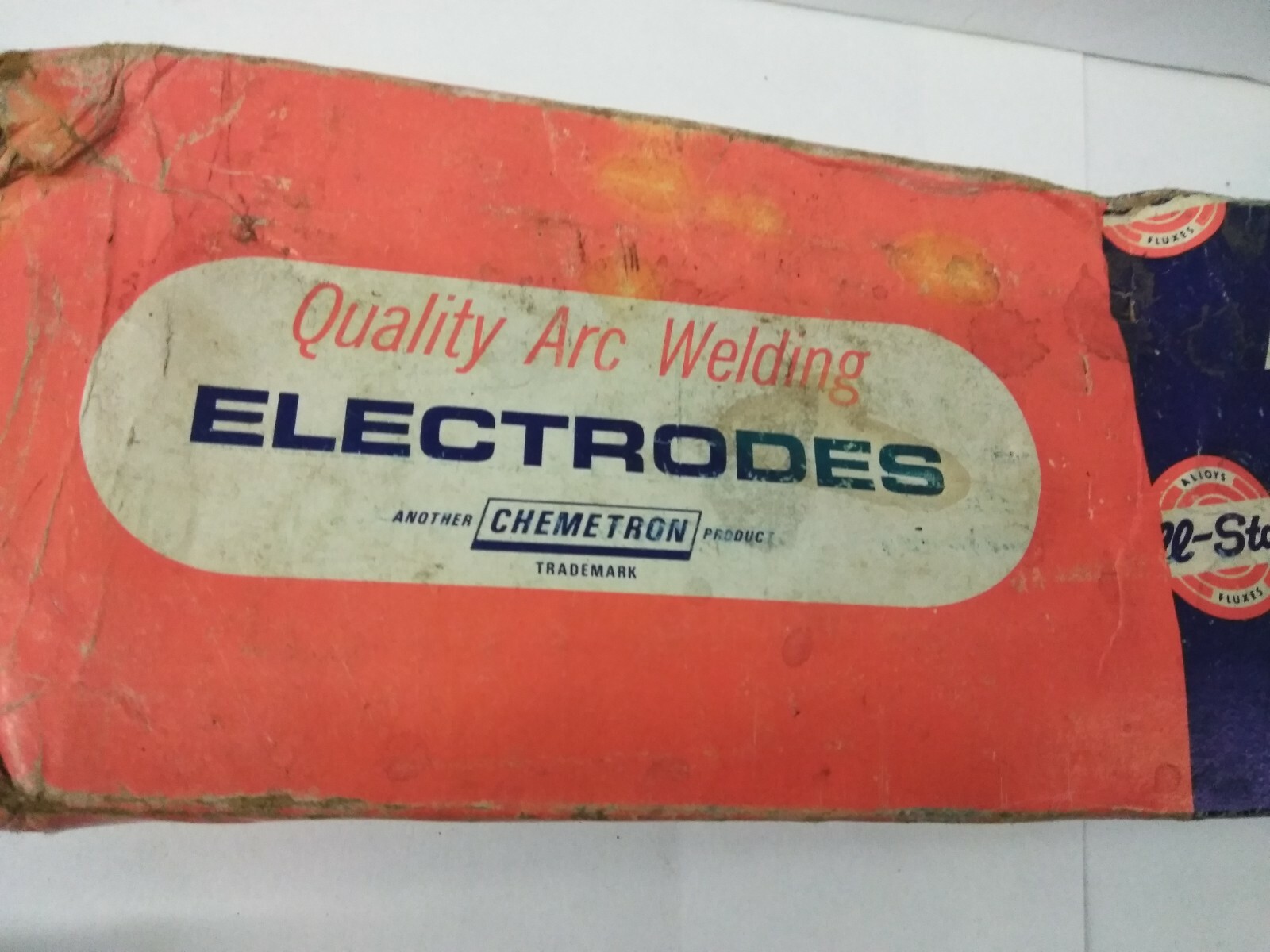 Vintage Chemetron product arc welding electrodes ( all state steel arc plus) USA