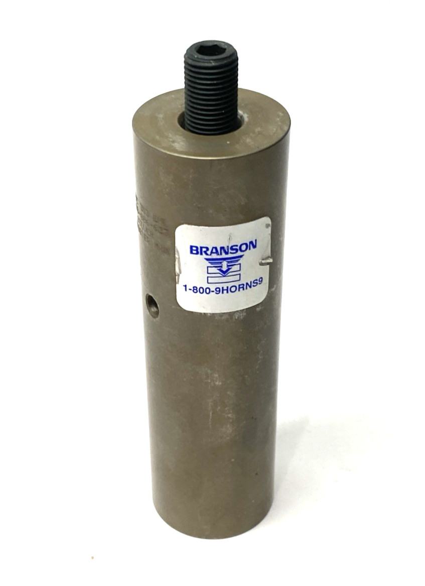 Branson 108-006-623 Ultrasonic Horn Silver Booster 1-1/2” Diameter, Solid