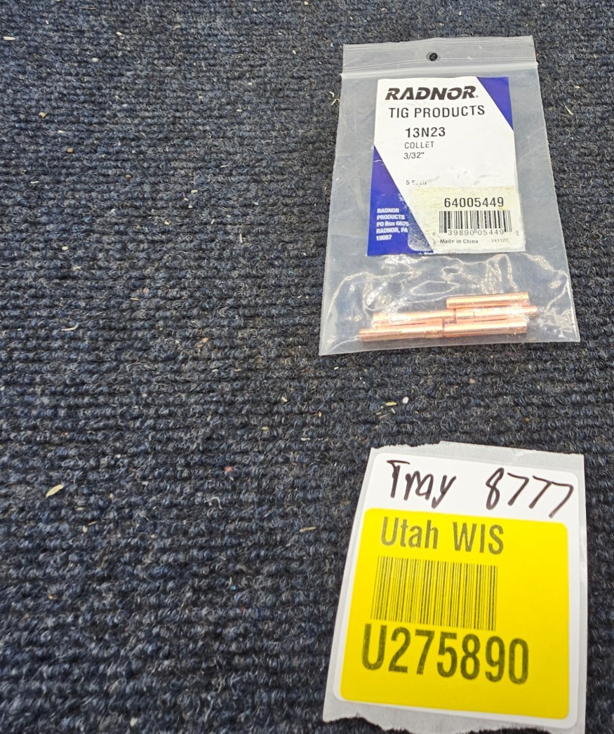 (10 PCS) Radnor 13N23: 3/32″ TIG Collet For Radnor 9, 20 And 25 Series Torches