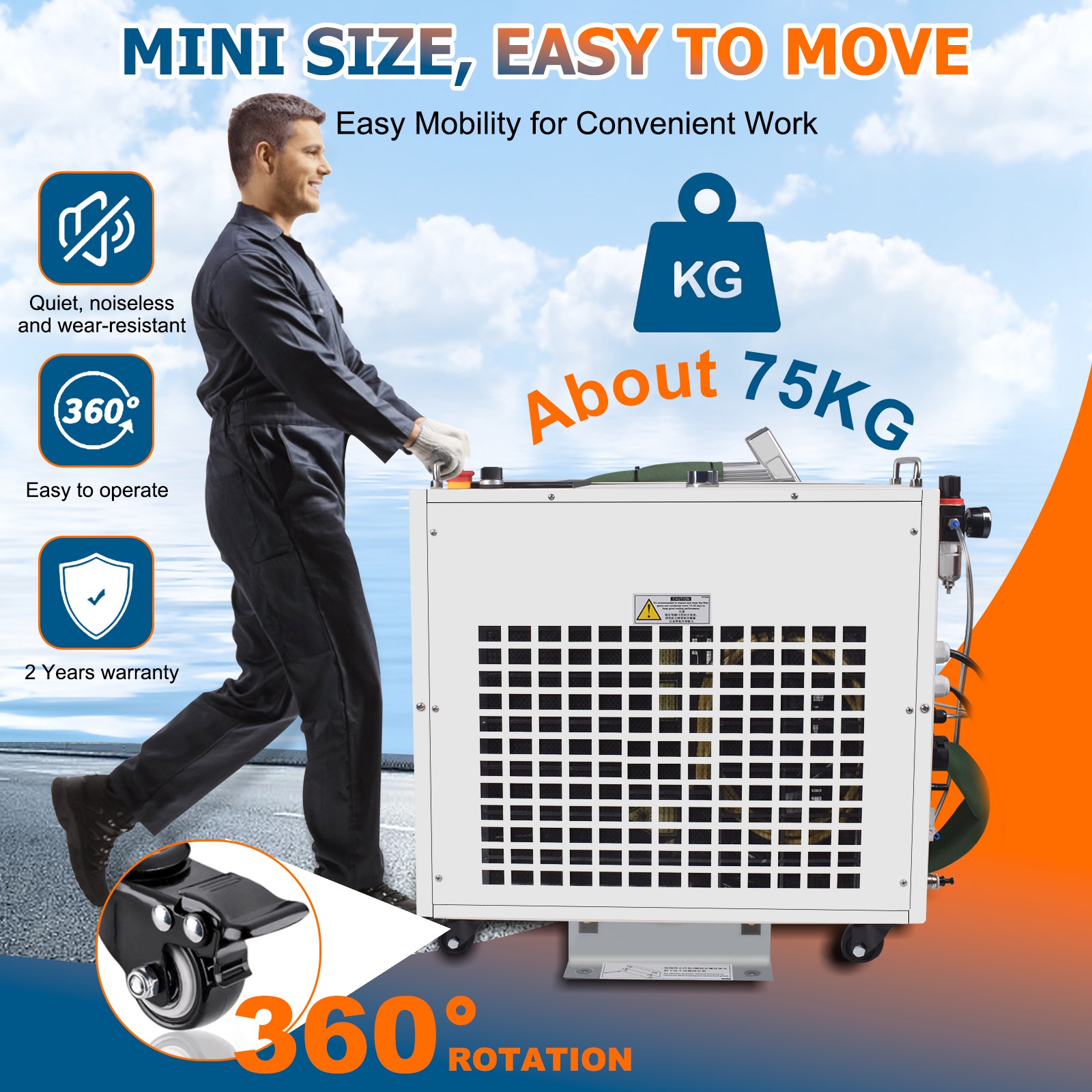 2000W 4in1 Laser Welding Cleaning Cutting Machine For Metal Rust Paint Romoval