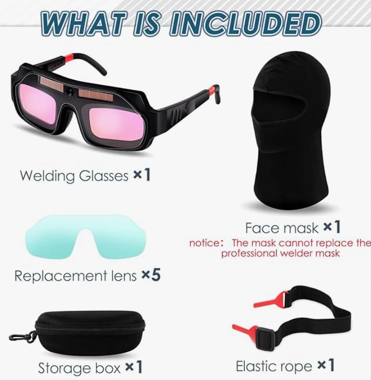 Gafas Para Soldar Máscara Lente Casco Oscurecimiento Soldador Welding Goggles