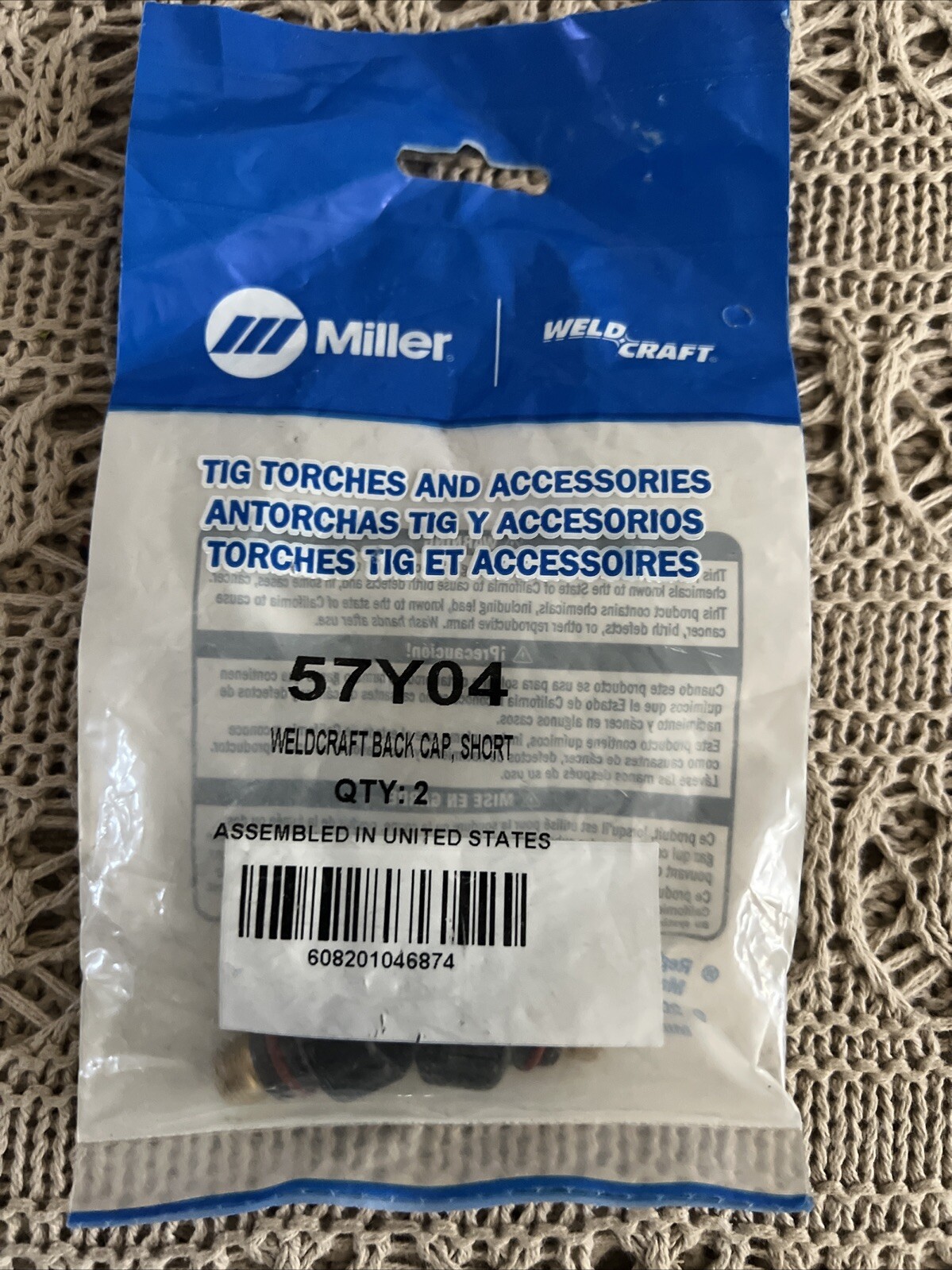 Miller-WeldCraft 57Y04 Back Cap-Short, 2 PK
