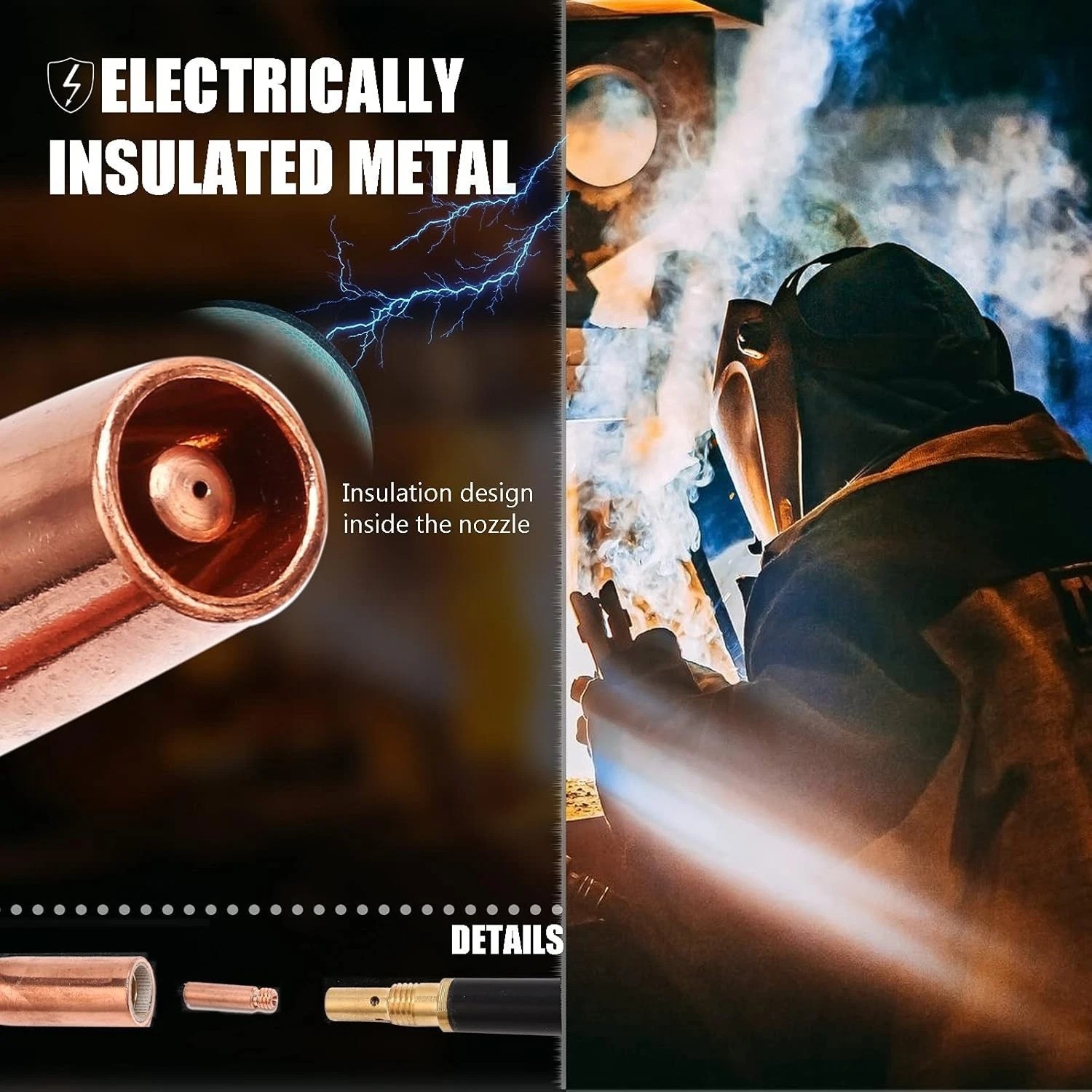 Heavy Duty 15ft 100 Amp MIG Welding Gun – Durable Copper PVC Rubber