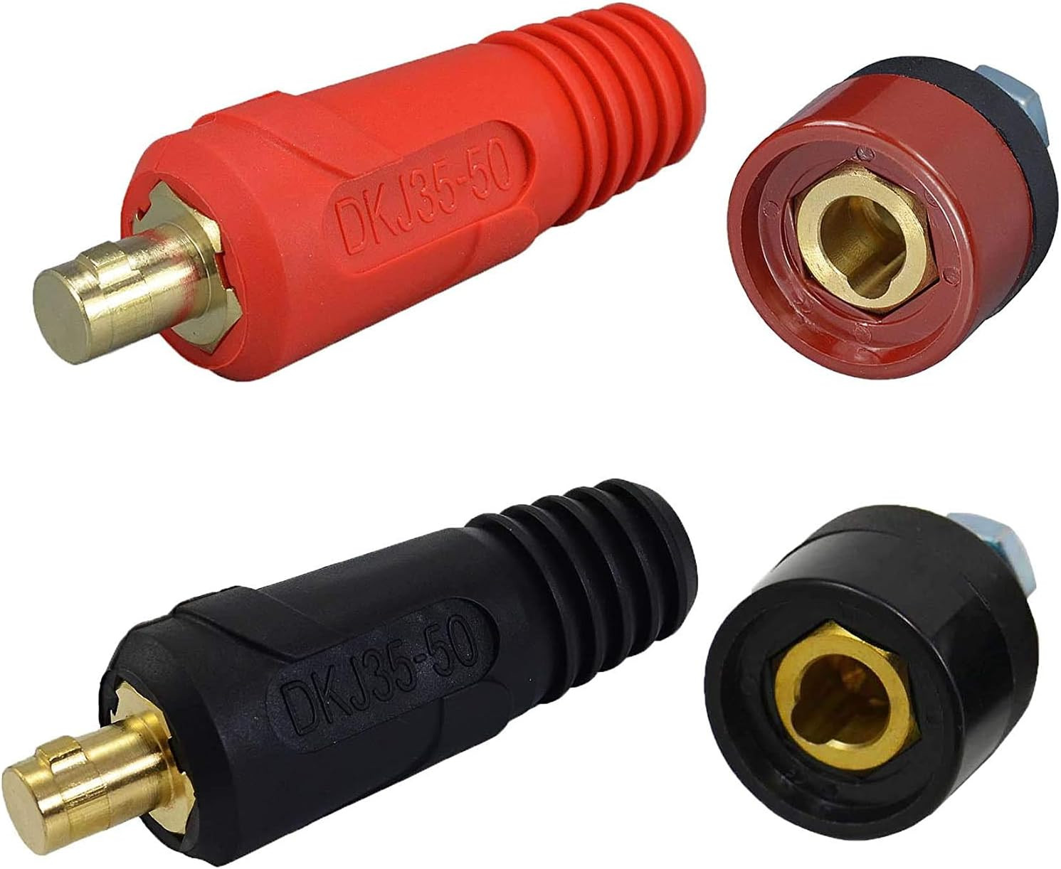RIVERWELD TIG Welding Cable Panel Connector Plug & Socket Set DKJ35-50 & DKZ35-5