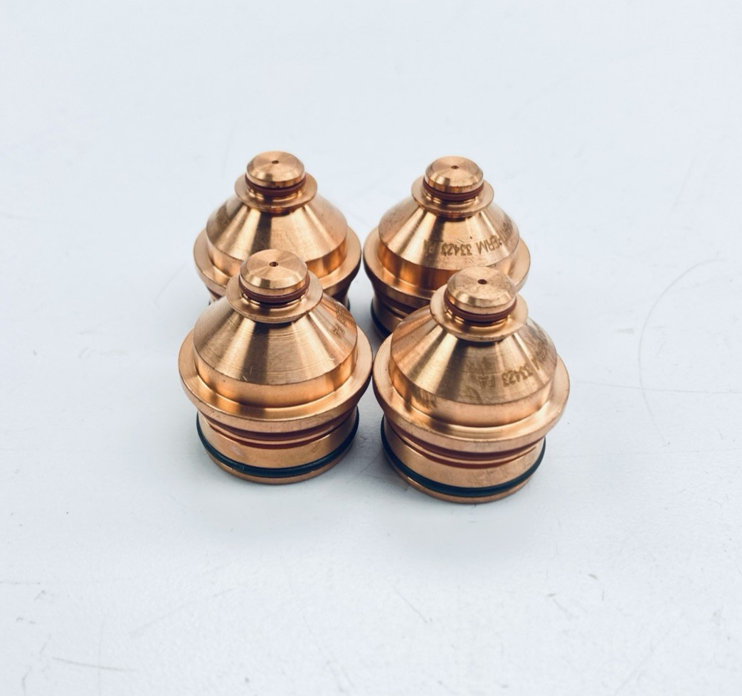 Lot of 4 Hypertherm 220188 Plasma Nozzles 80A for HPR130XD HPR260XD Mild Steel