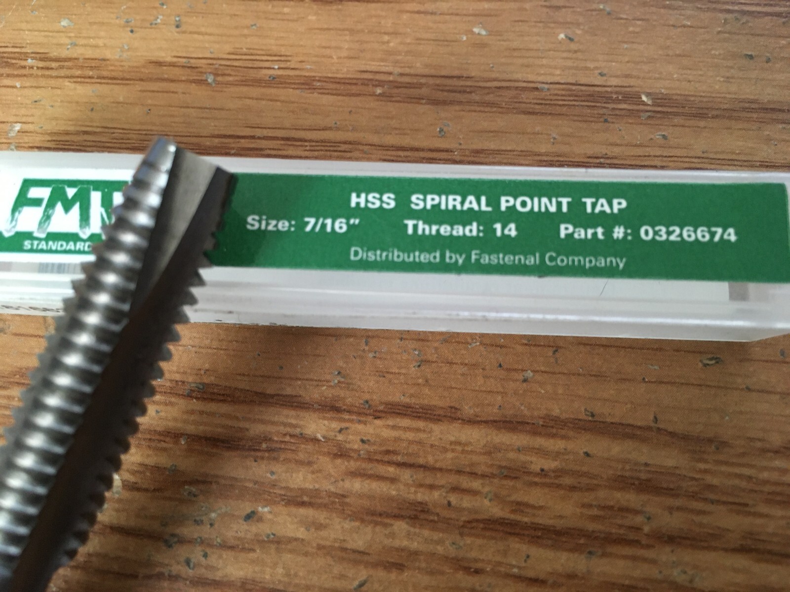 FMT® 7/16″-14 HSS 3 Flute H3 Spiral Point Plug Tap