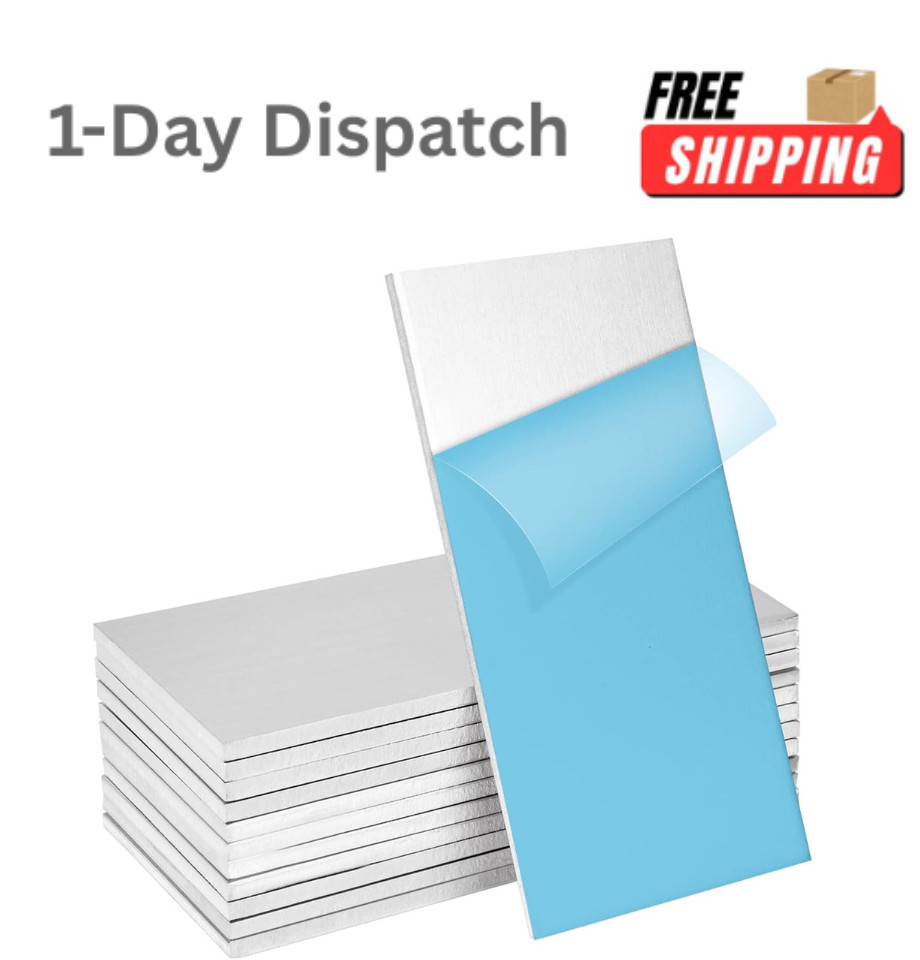 ZOFORTY 12Pack 6061 T6 Aluminum Sheet 2x4x1/8 Inch Weld Practice Kit for MIG TIG