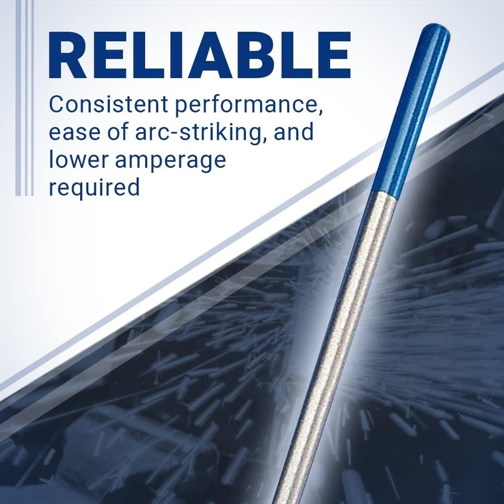 3/32″ Blue TIG Welding Tungsten Electrodes WL20 2% Lanthanated 10pk
