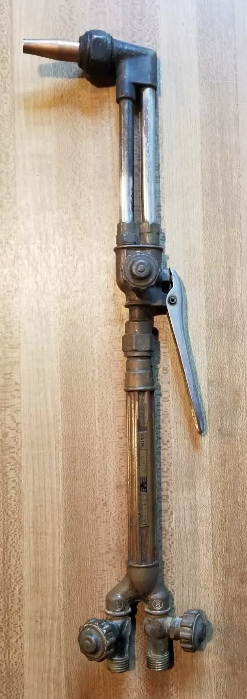 Victor 100C Welding Torch Handle w/ Victor CA1350 Hand Cutting Torch Attachment
