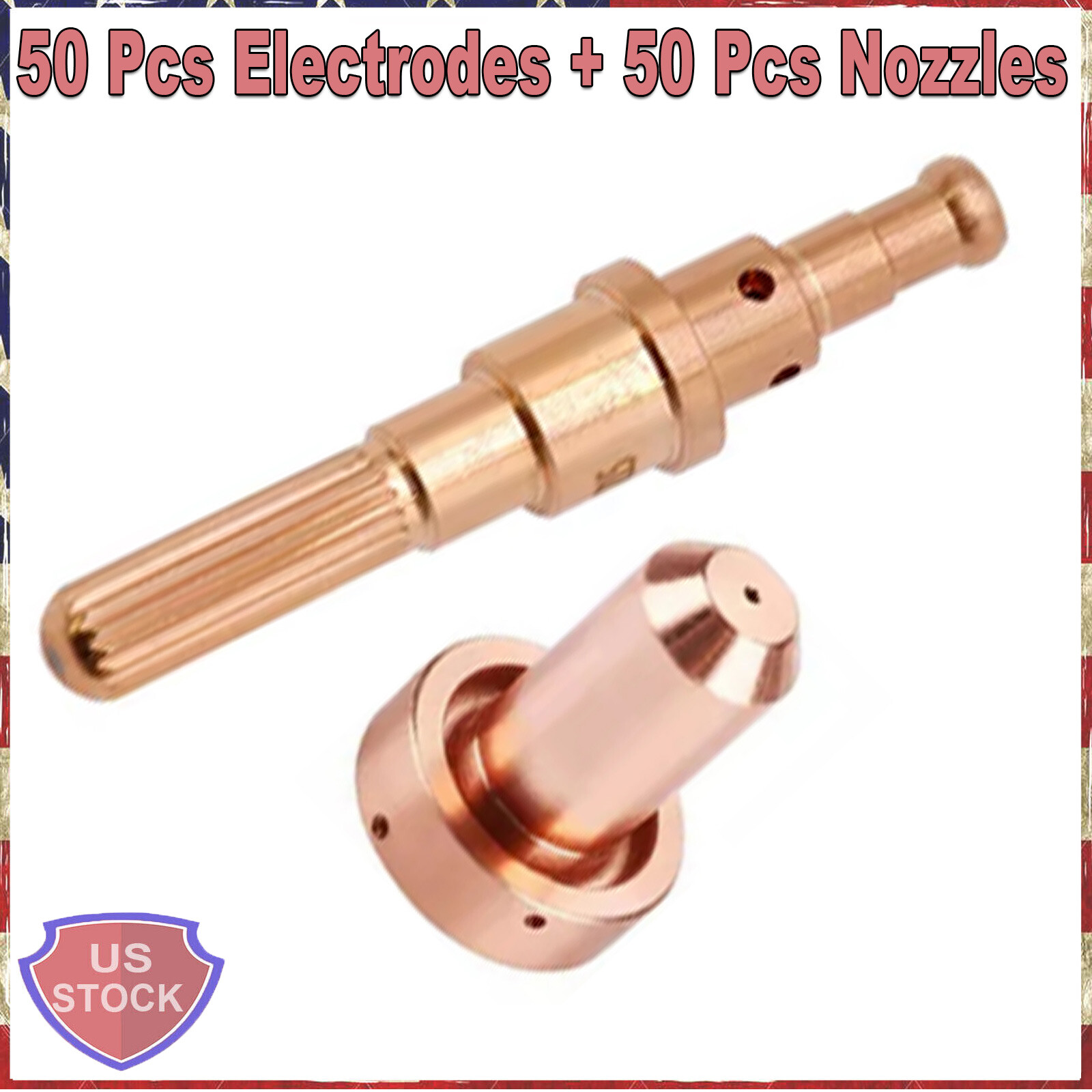 100x Plasma Consumables 100A For Thermal Dynamics 9-8215 9-8212