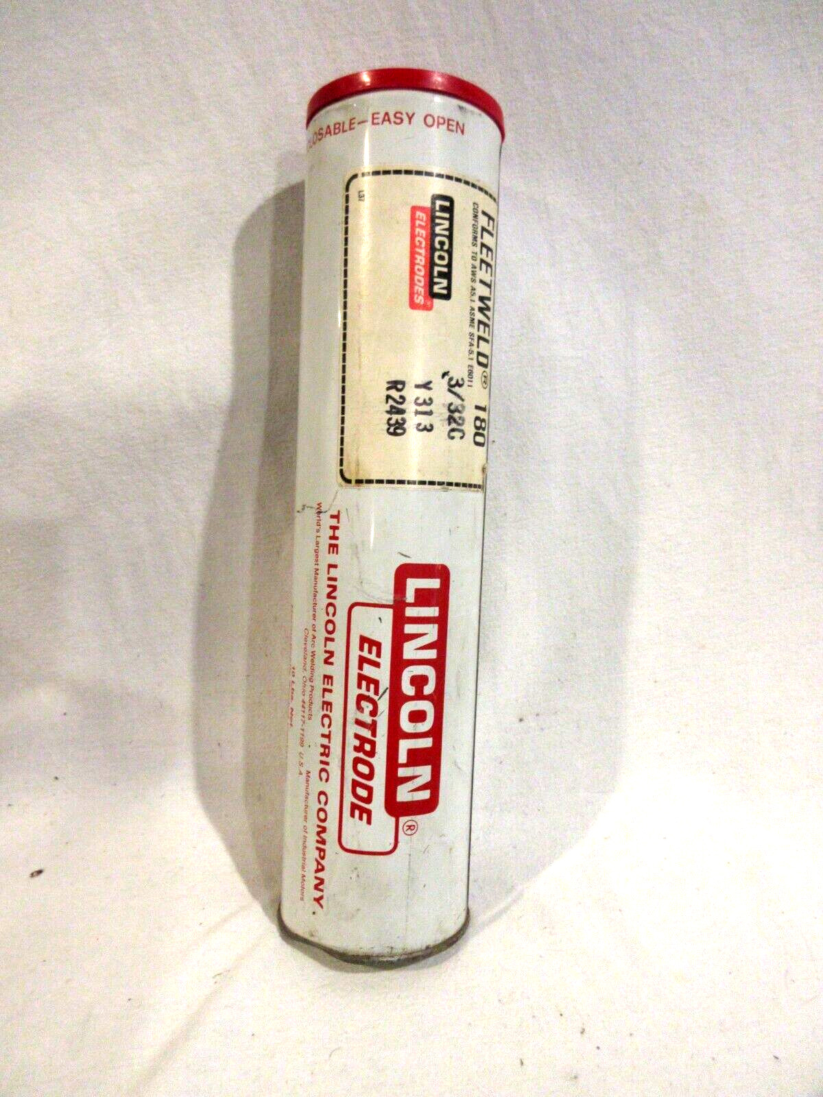 Lincoln Electrodes Fleetwood 180 3/32 Y313 R2439 10Lbs