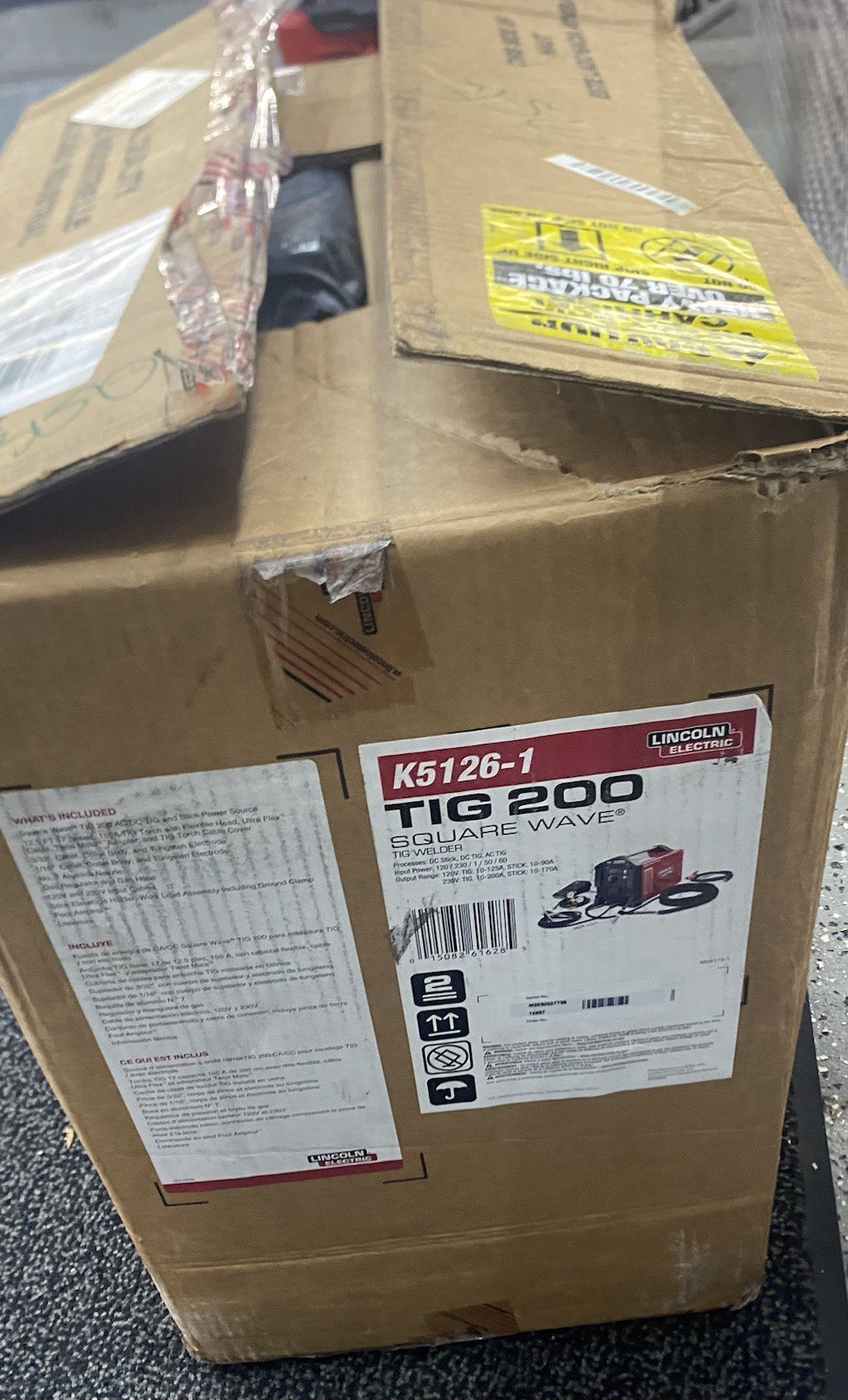 Lincoln Electric Square Wave TIG 200 Inverter Welder AC/DC TIG Stick Aluminum