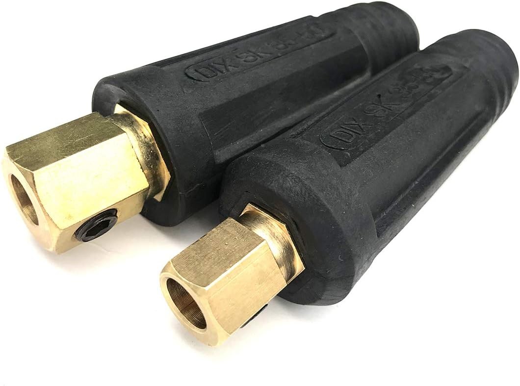 Welding Lead Cable Joint Quick Connector Pair DINSE-Style 200Amp-300Amp (#4-#1)
