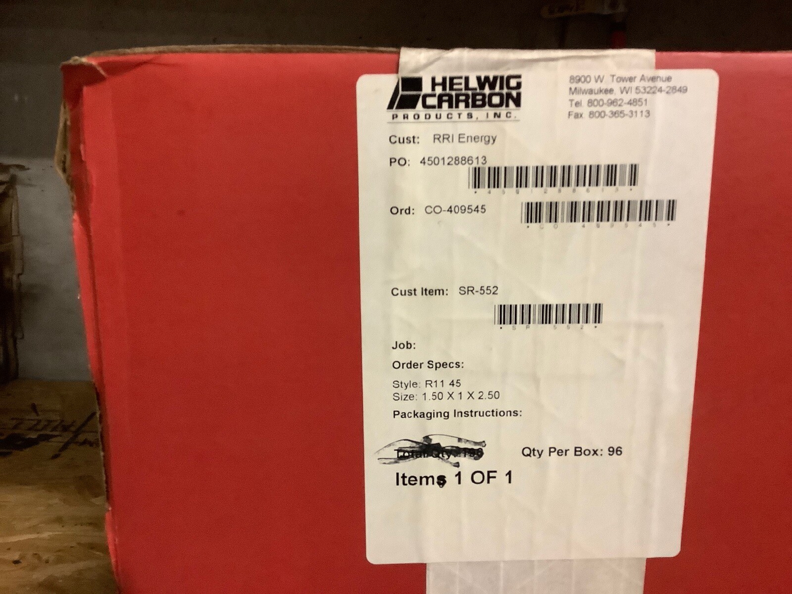 Helwig Carbon Products Inc. R11 45