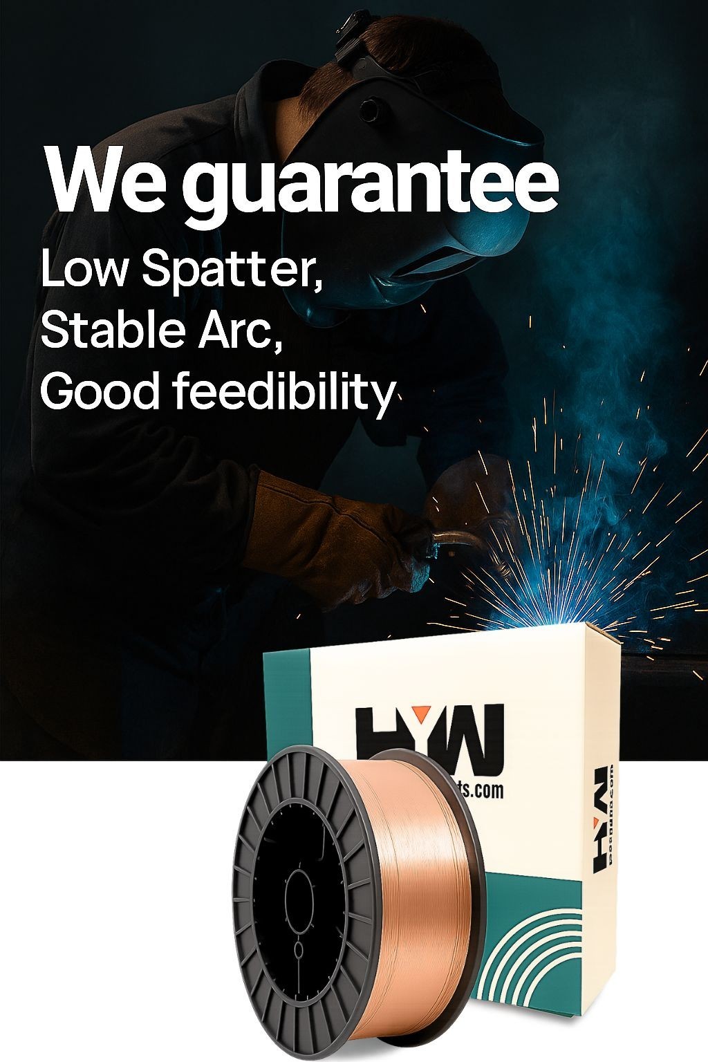 44 lb Roll ER70S-6 .035″ Mild Steel Mig Welding Wire