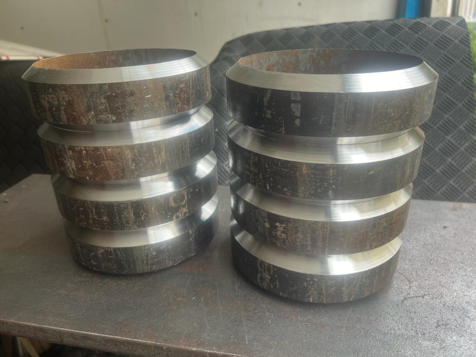 Welding COUPONSs, Pipe 8″ SCHEDULE 40 X 2″ +/-1/4” Long. Set of 3 pairs