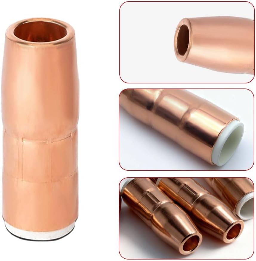 Nozzle N-M5818C 5/8″ ID 1/8″ Recess AccuLock Fits Miller MDX-250 MIG Guns 5PK