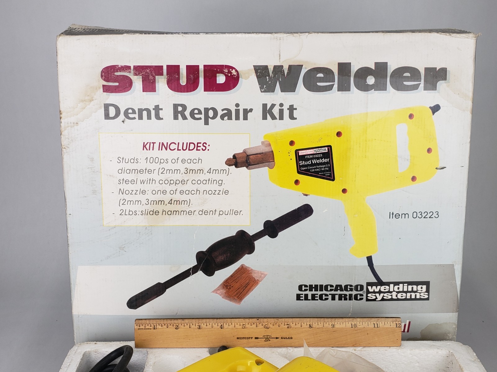 Chicago Electric Stud Welder Dent Repair Kit Weld 110 Volt – Gently Used
