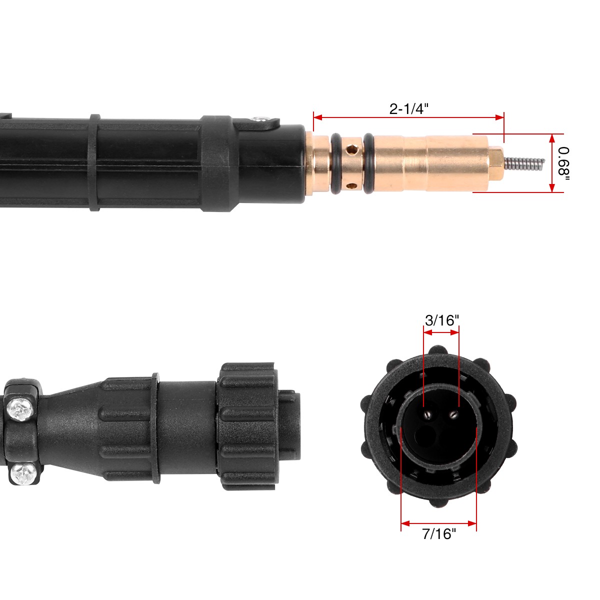 150Amp 12-ft MIG Welding Gun Torch Stinger Replacement Miller M-150/M-15 249040