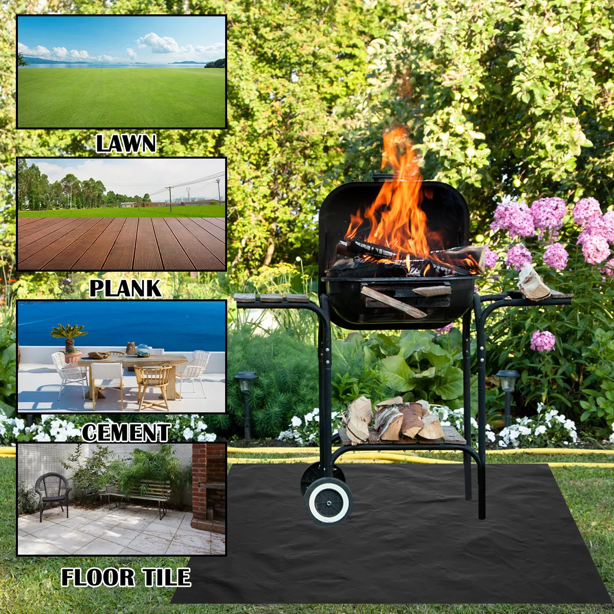 Safety Welding Fire Blanket for Construction Site Use Fireproof Carpet 40x40in