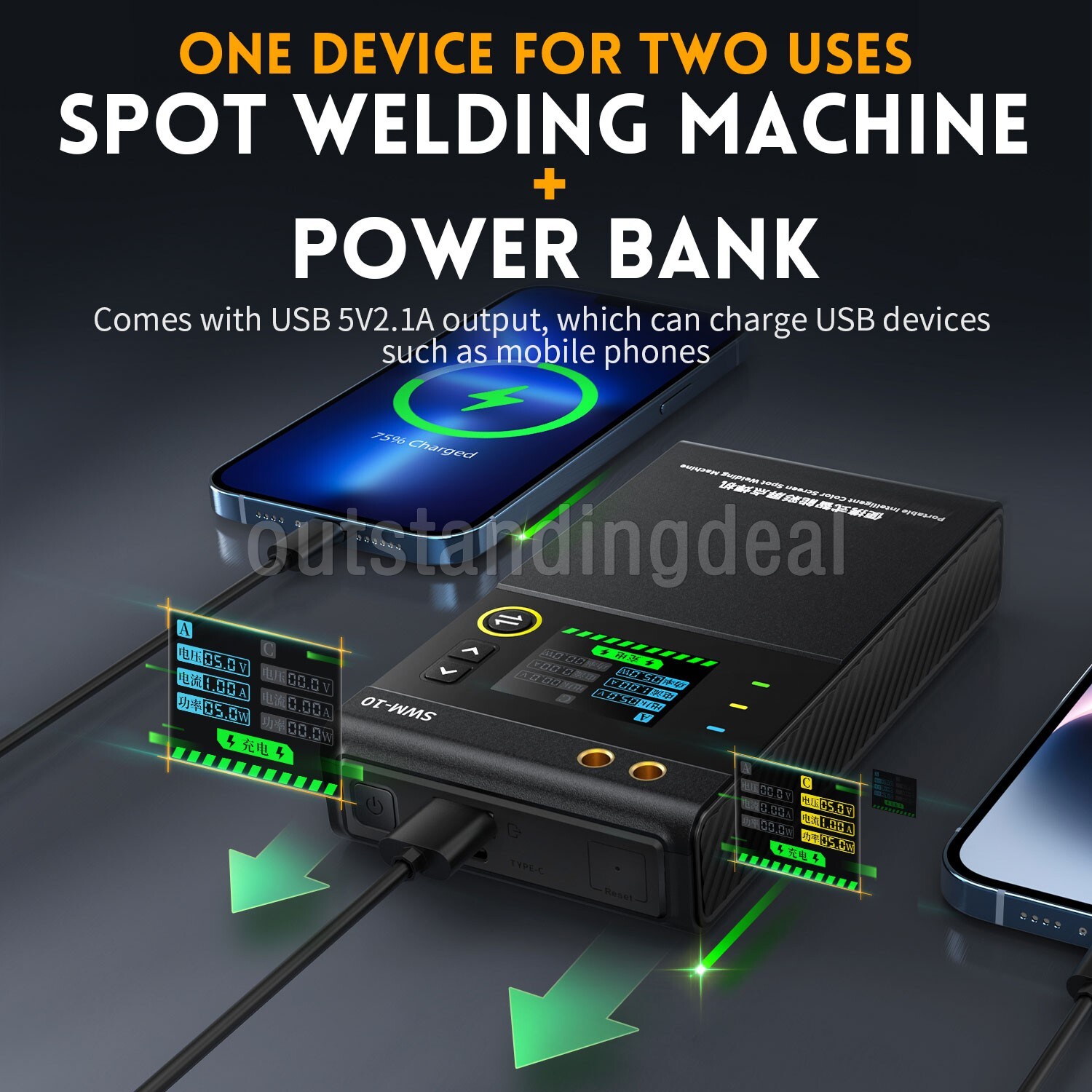 FNIRSI SWM-10 Professional Handheld Spot Welder for Battery Spot Welding ot25