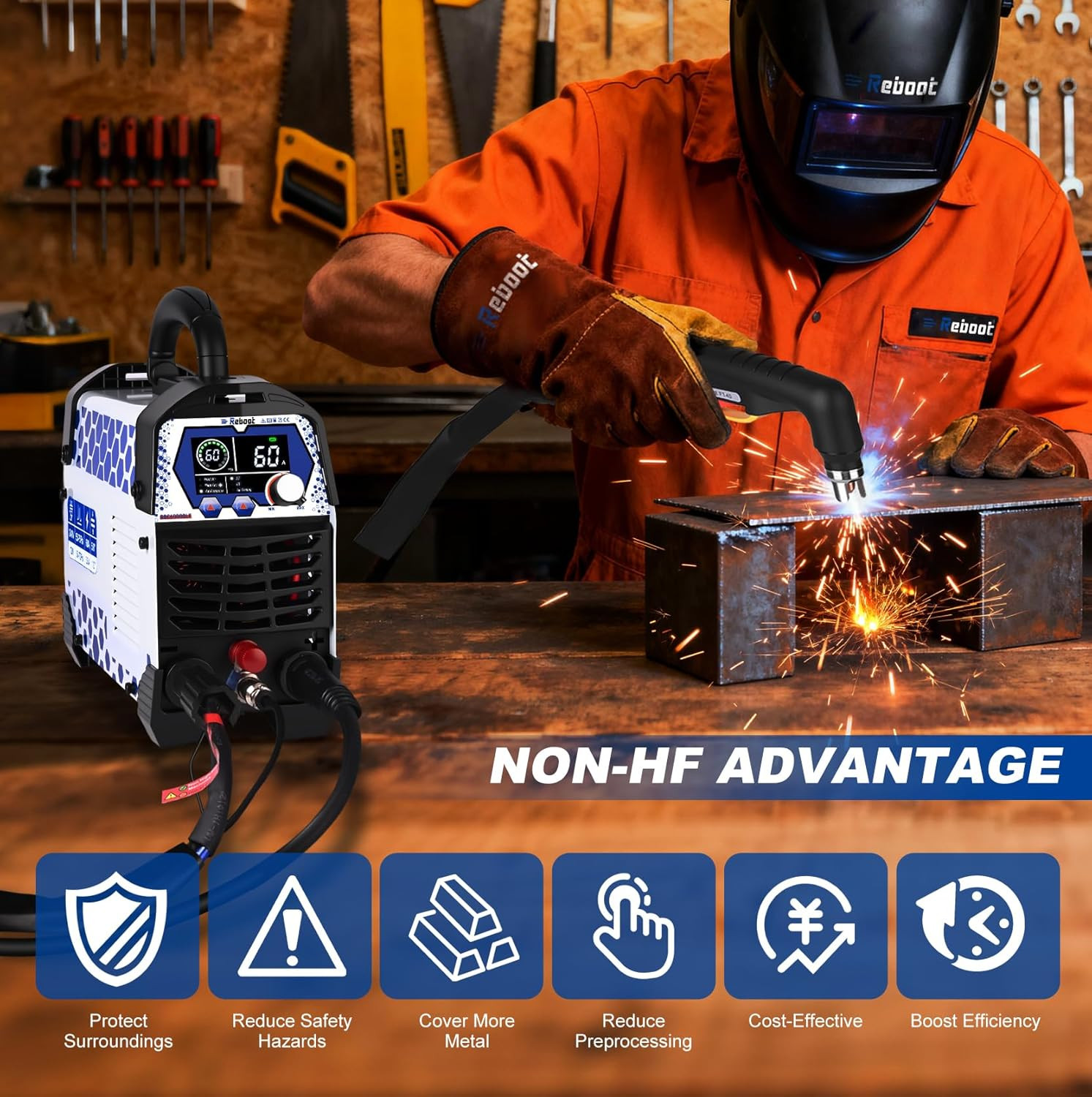 120V/240V Dual Voltage, 1 Inch Max Cut 5/8 Inch Clean Cut, Mesh Cutting, 2T/4T,