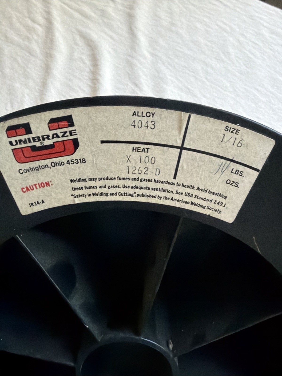 4043 Welding Wire 1/16″ 14lb Roll