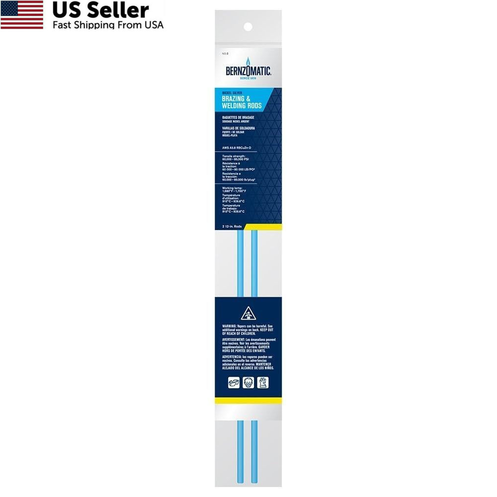 Bernzomatic NS3 Nickel-Silver Flux Coated Brazing/Welding One Size, Blue