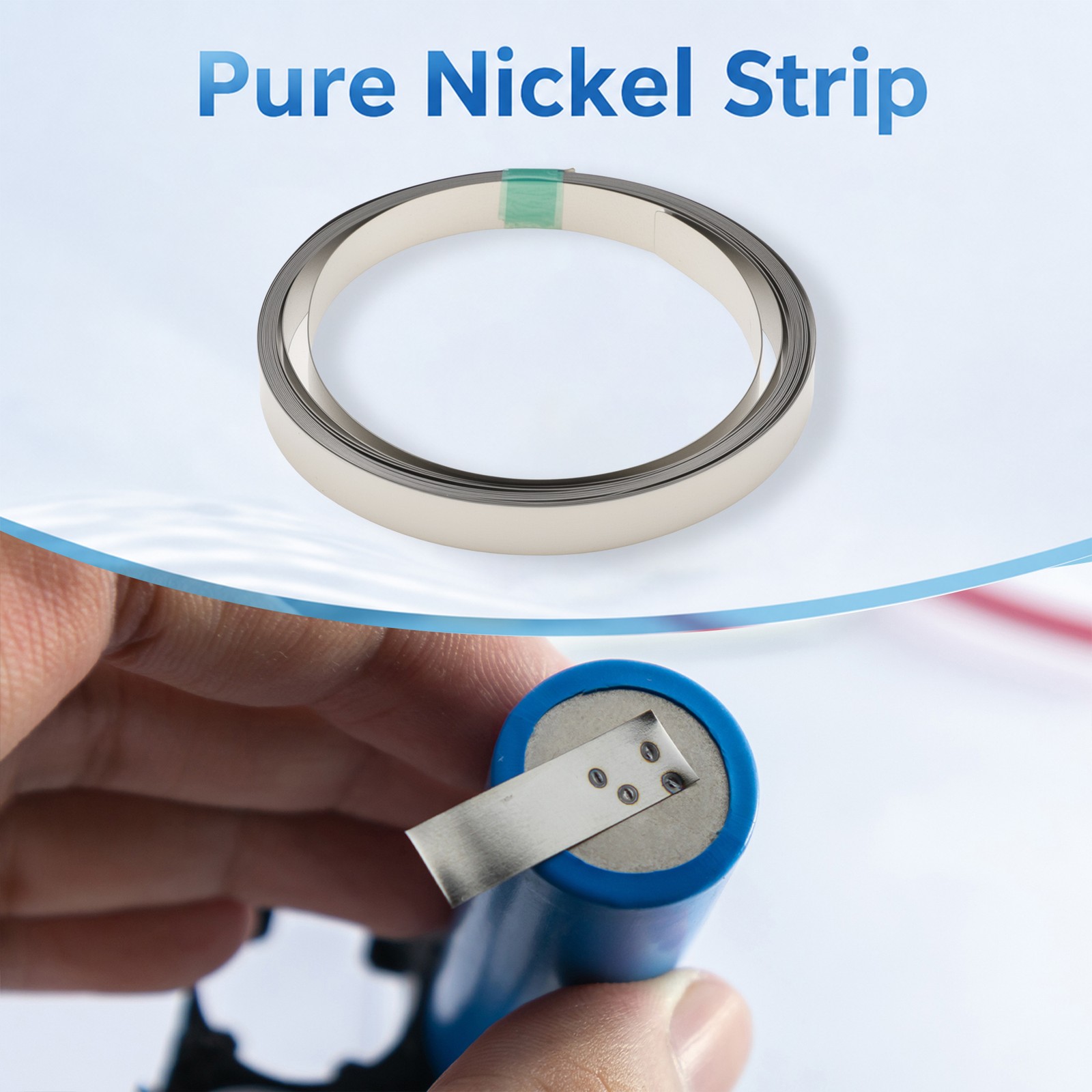 300x8x0.2 mm Car Nickel Plated Tape Plate for 18650/21700/26650 Battery